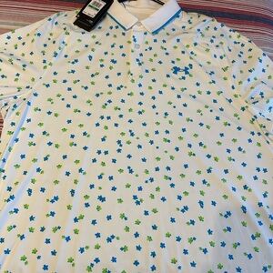 Men's Under Armour ISO-COOL polo. Size large . White